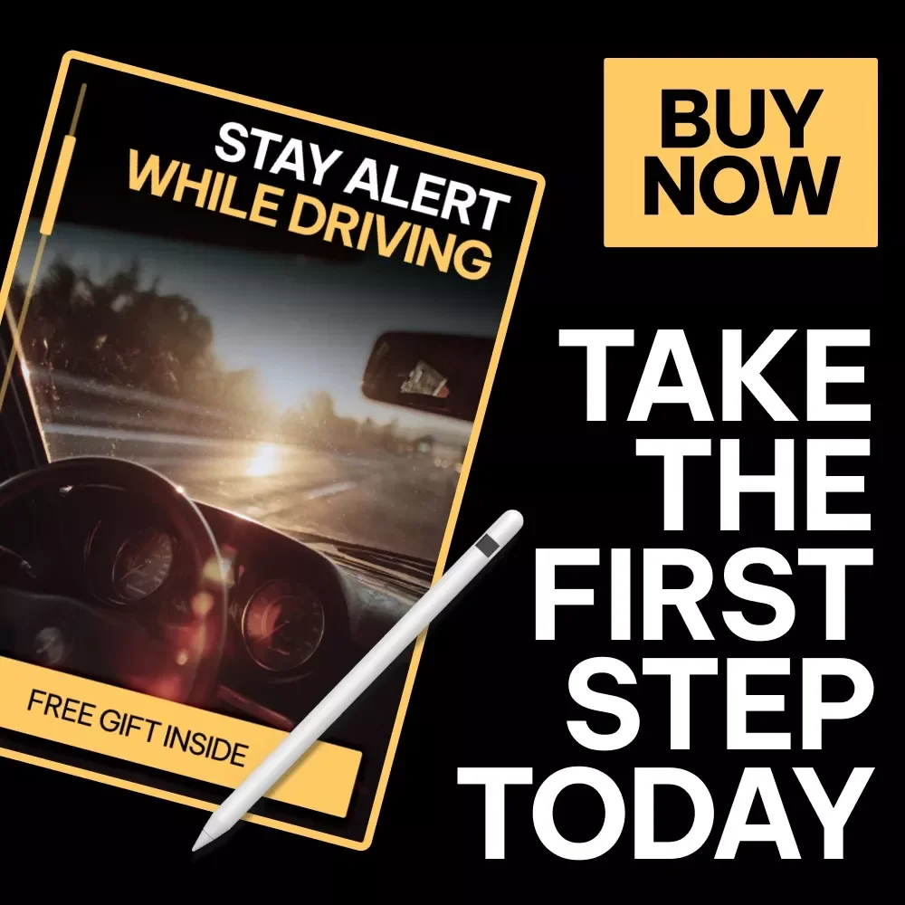 Stay Alert While Driving Checklist | How to Stay Alert While Driving | Printable Digital Download for Safer, Focused Trips