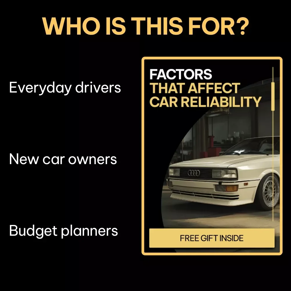 Factors That Affect Car Reliability Checklist | Car Maintenance Guide | Printable Vehicle Care Planner | Digital Download