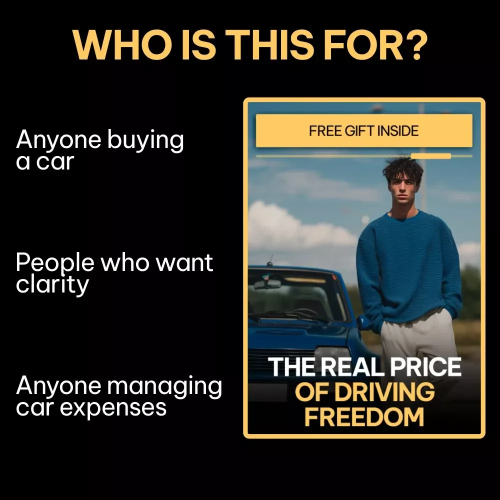 The Real Price of Driving Freedom – Ebook Guide on the True Cost of Owning a Car, Hidden Expenses, Monthly Costs & Smarter Ownership Decisions