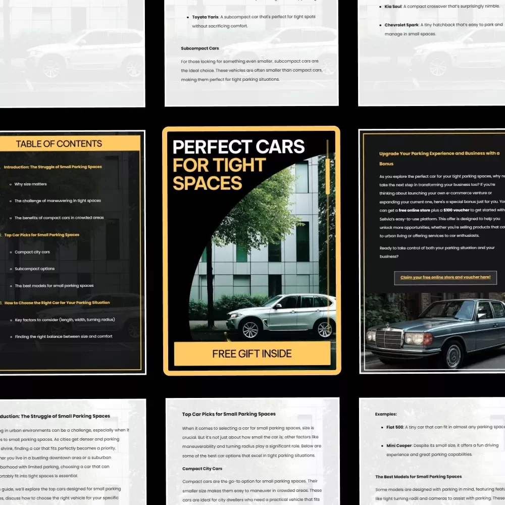 Perfect Cars for Tight Spaces – Smart Guide to the Best Cars for Small Parking Spaces, Compact City Cars & Easy Urban Parking Solutions
