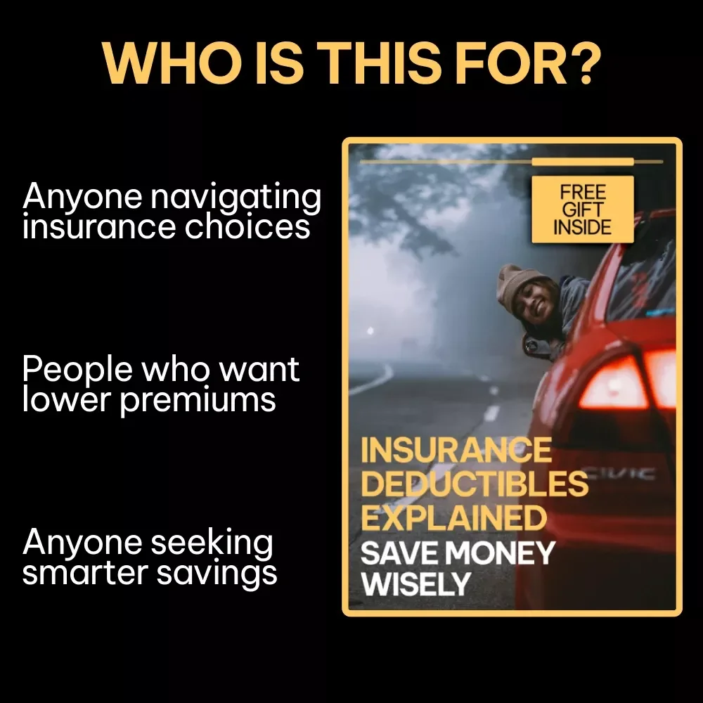 Insurance Deductibles Explained: Save Money Wisely | Ebook Guide on how car insurance deductibles work, Smart Premium Choices & Real-Life Examples