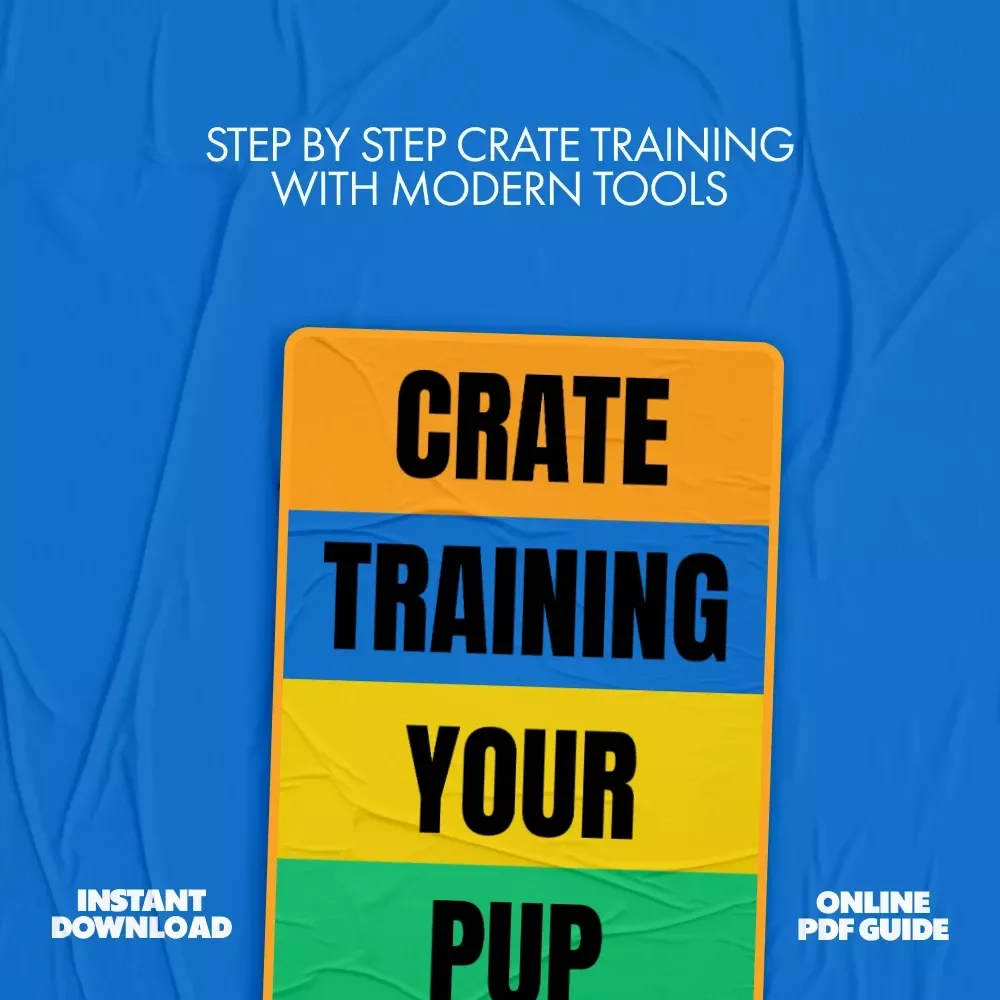 Crate Training Your Pup – A Practical Ebook Guide to Dog Crate Training Basics for Happy, Calm Dogs | Instant Digital Download