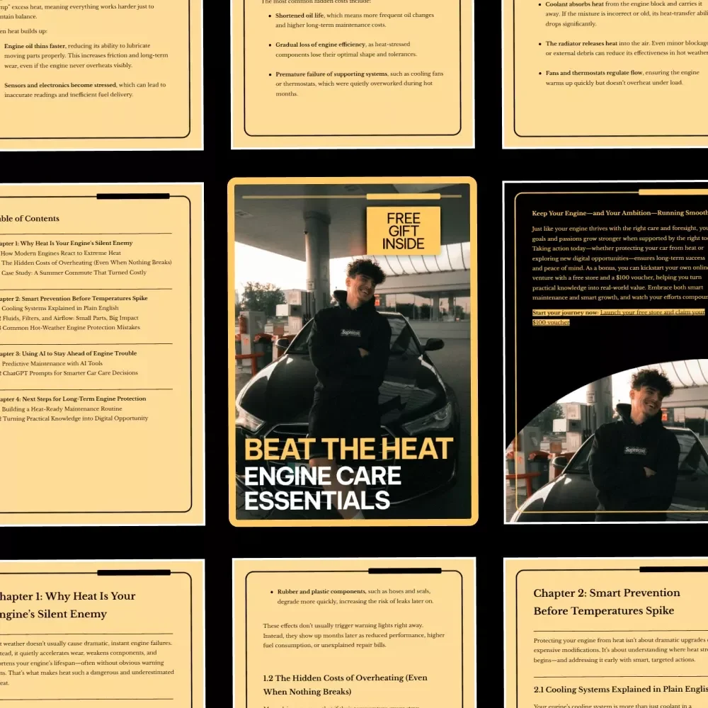 Beat the Heat: Engine Care Essentials – Smart Summer Engine Guide for Protecting Your Engine in Hot Temperatures | Digital Download