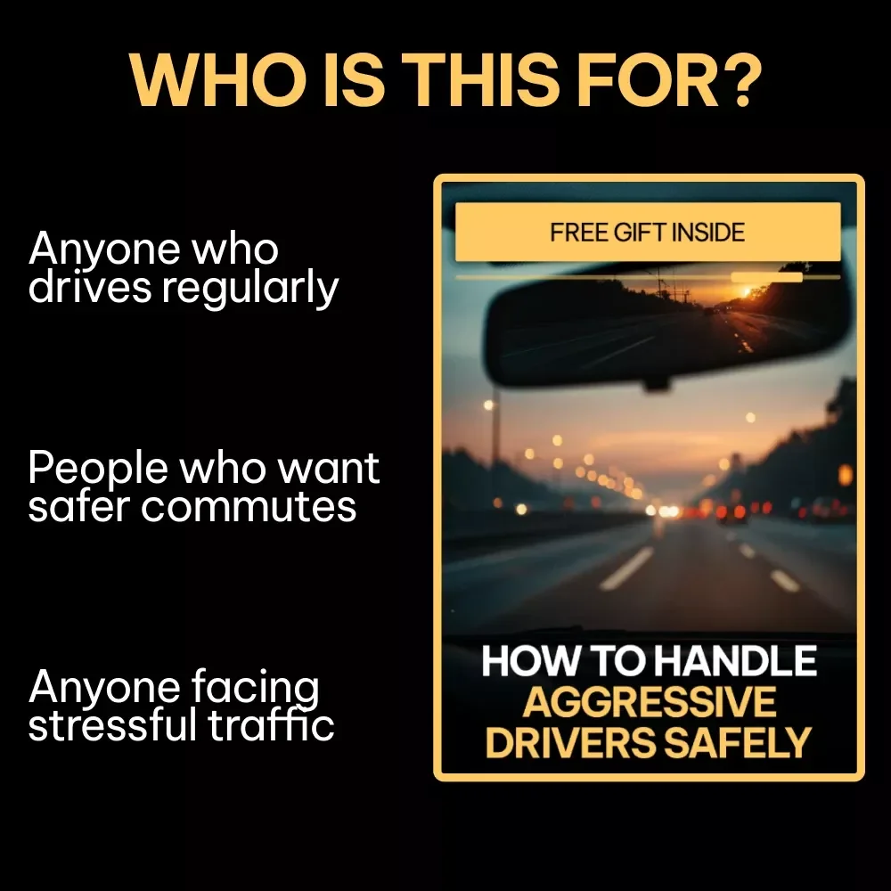 How to Handle Aggressive Drivers Safely | Printable Driving Safety Checklist | Road Rage Prevention Guide | Instant Digital Download