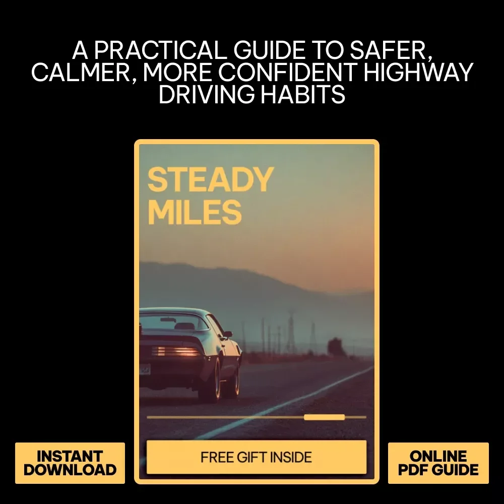 Steady Miles – Safety Advice for Highway Driving eBook | Practical Highway Safety Guide for Confident, Focused, Long-Distance Driving