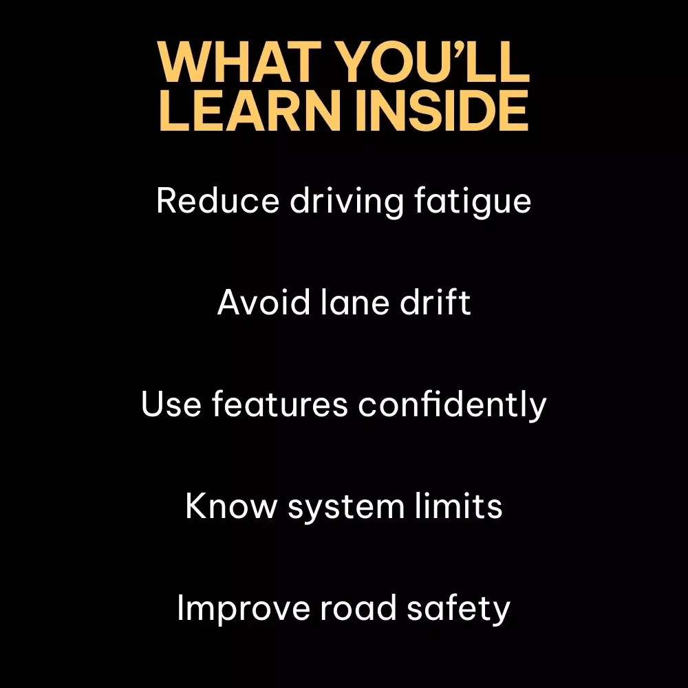 Stay Confident Between the Lines | Smart Driving Guide Explaining what lane assist does in cars | Digital Download for Safer, Smarter Trips