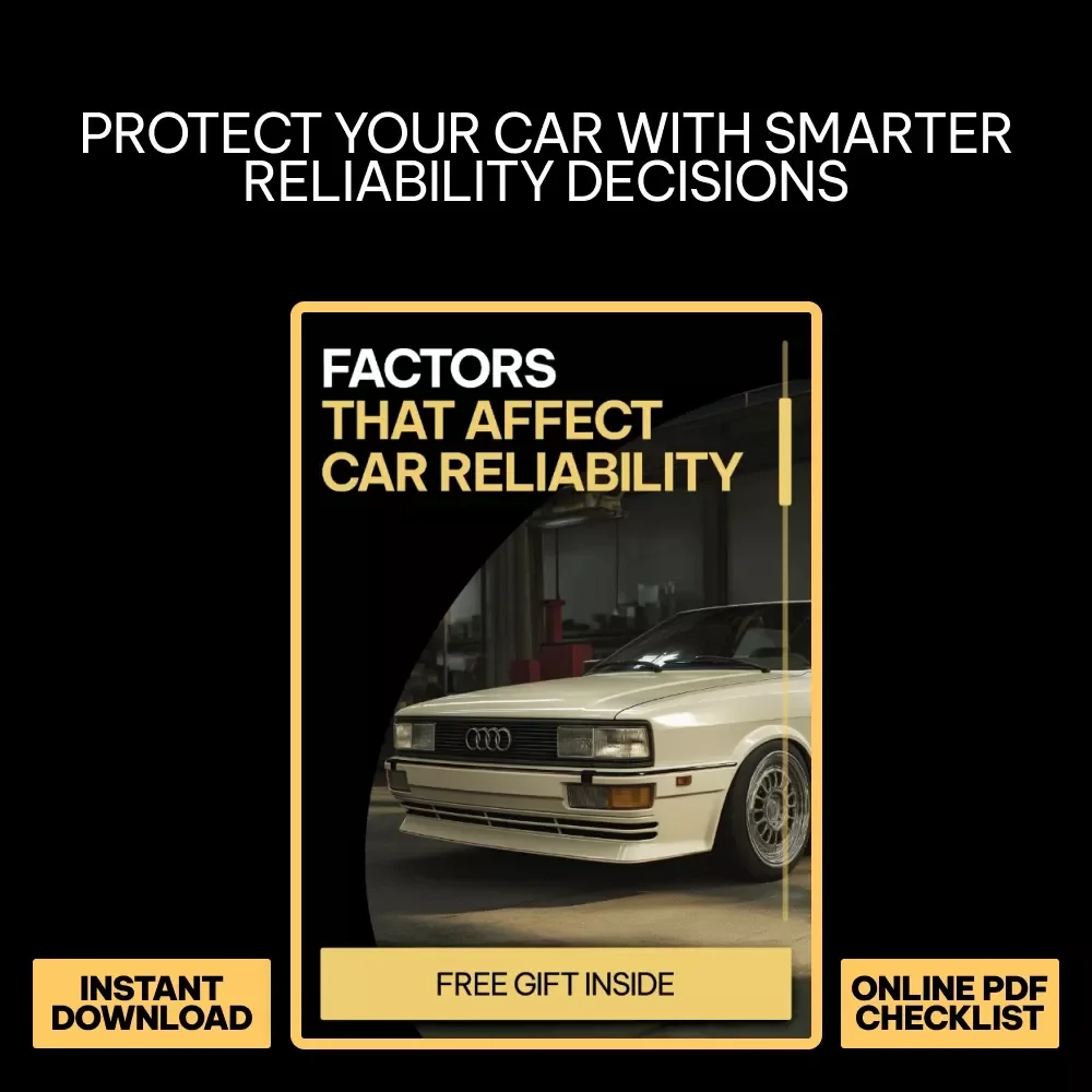 Factors That Affect Car Reliability Checklist | Car Maintenance Guide | Printable Vehicle Care Planner | Digital Download