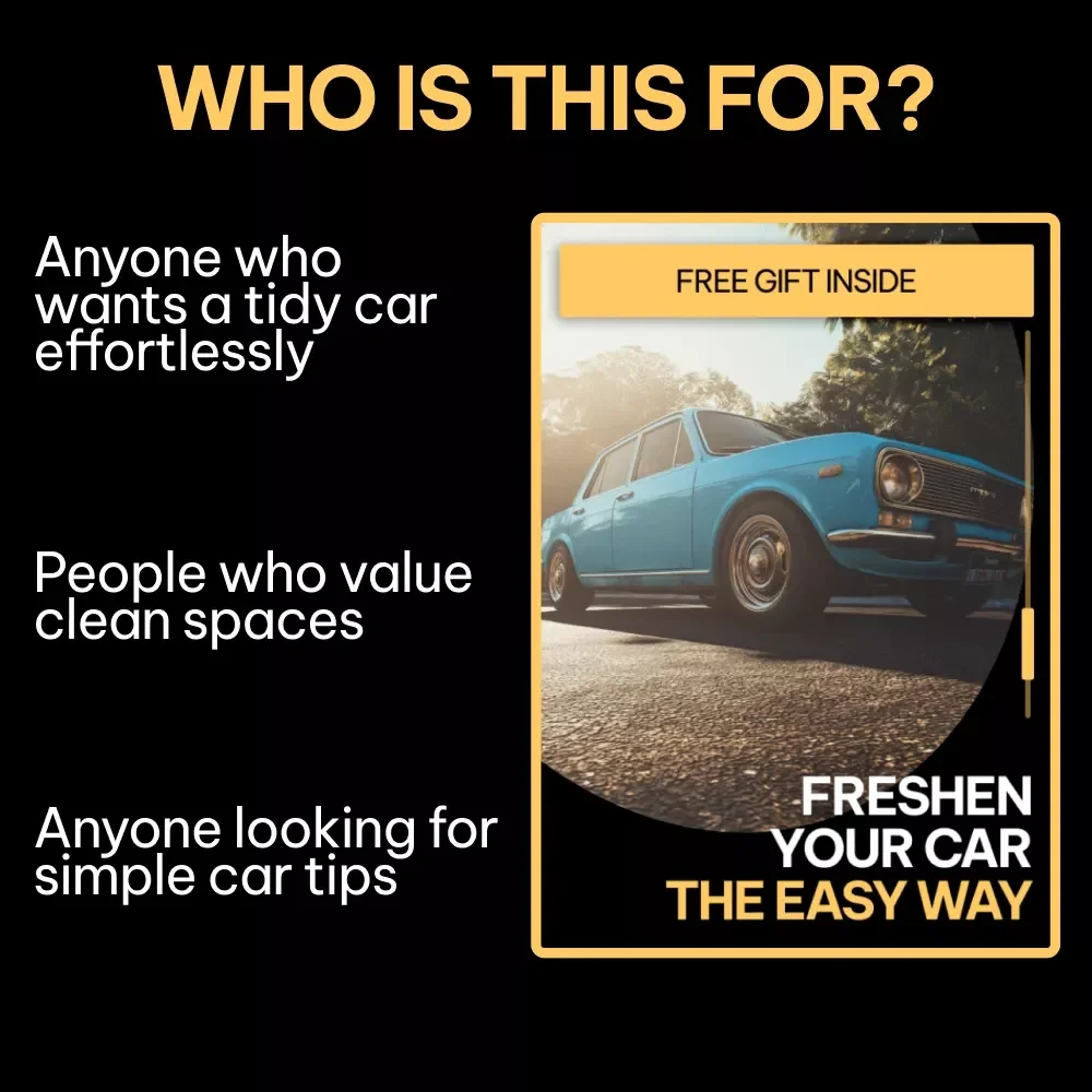 Freshen Your Car the Easy Way: Ultimate Digital Guide, eBook & Checklist for Interior Cleaning, Smart AI Prompts & Easy Car Care Routine