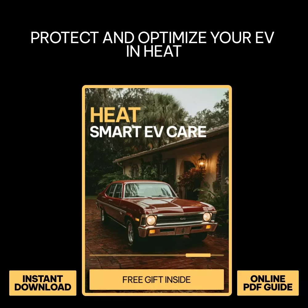 Heat Smart EV Care | Ultimate Digital Guide eBook, Checklist & Tips for Extreme Heat Battery Behavior, Charging Challenges, AI EV Management, and Long-Term EV Care