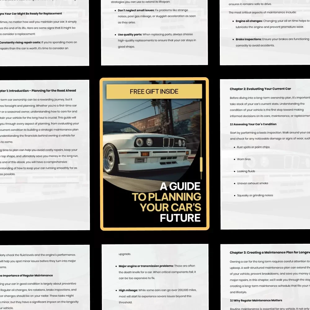 A Guide to Planning Your Car's Future | Smart Long-Term Car Ownership Planning eBook for Confident Vehicle Decisions