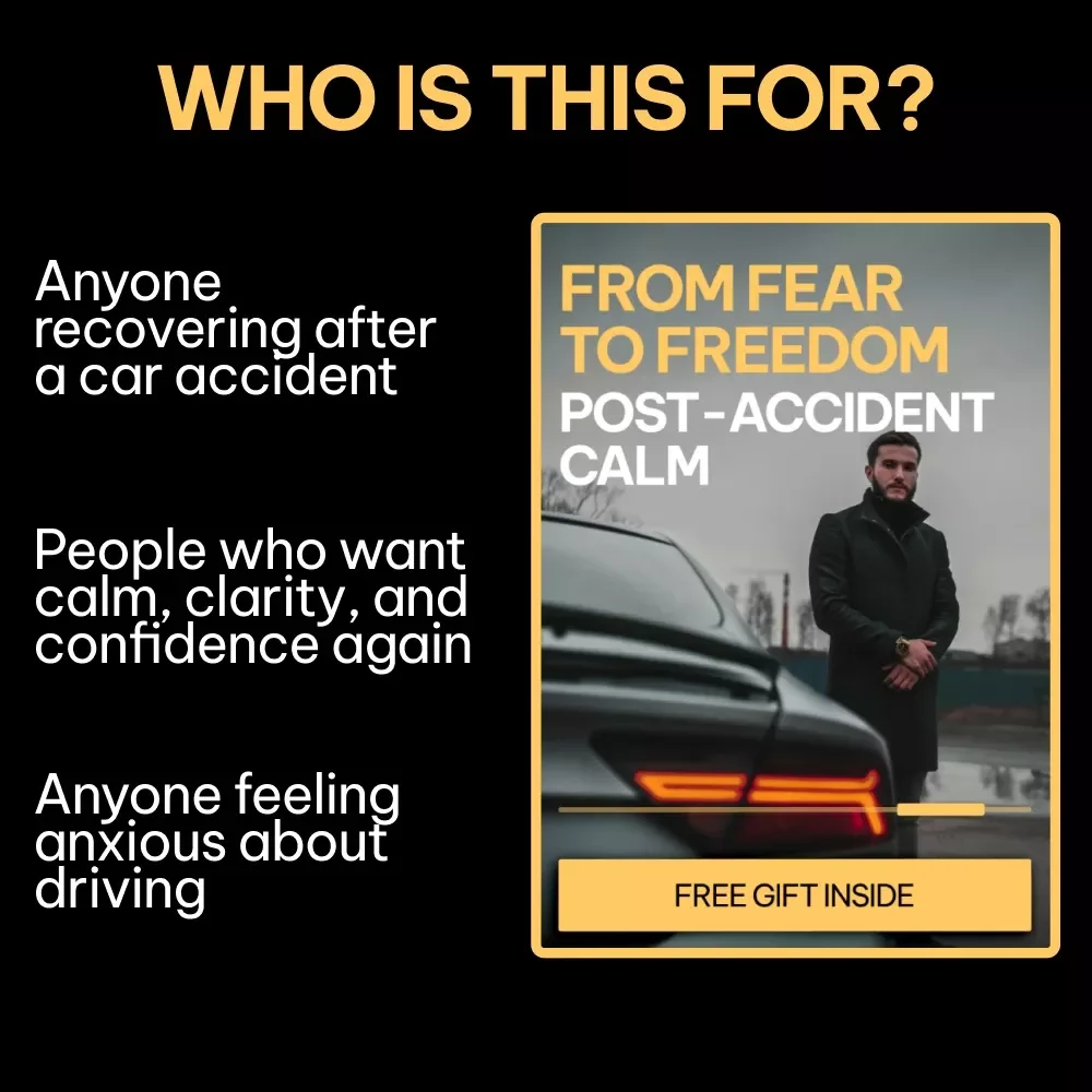 From Fear to Freedom: Post-Accident Calm – Car Accident Emotional Recovery Guide, Anxiety Relief eBook, Fear of Driving Healing Workbook, Trauma-Informed Digital Download