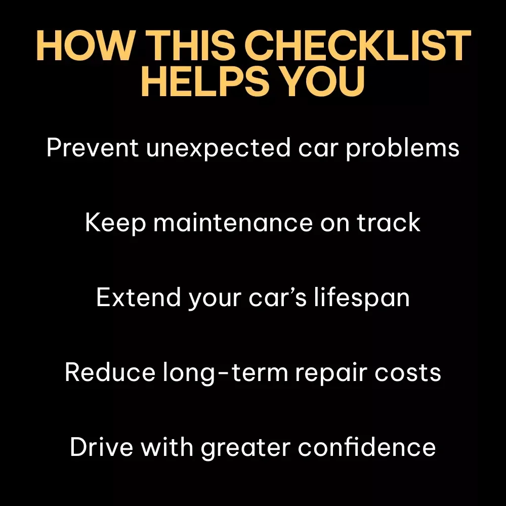 Factors That Affect Car Reliability Checklist | Car Maintenance Guide | Printable Vehicle Care Planner | Digital Download
