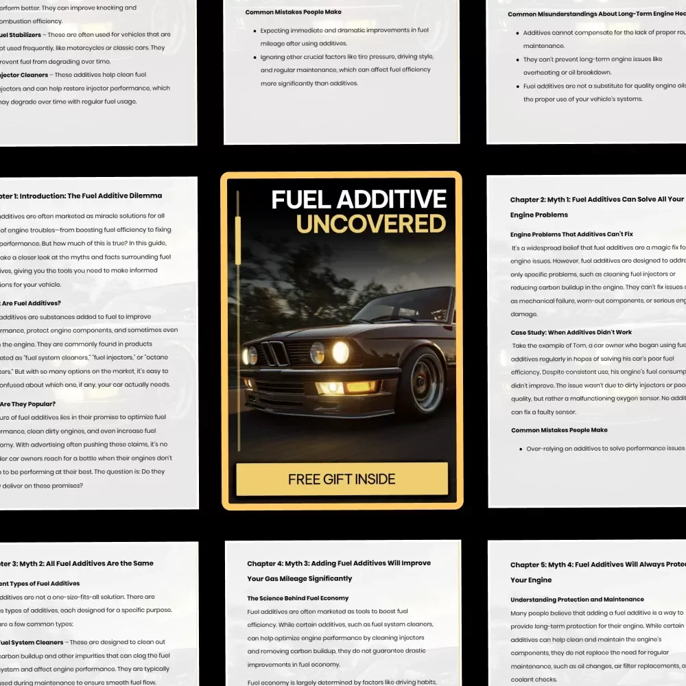 Fuel Additive Uncovered | The Truth Behind Fuel Additive Myths | Practical Engine Care & Fuel Efficiency eBook