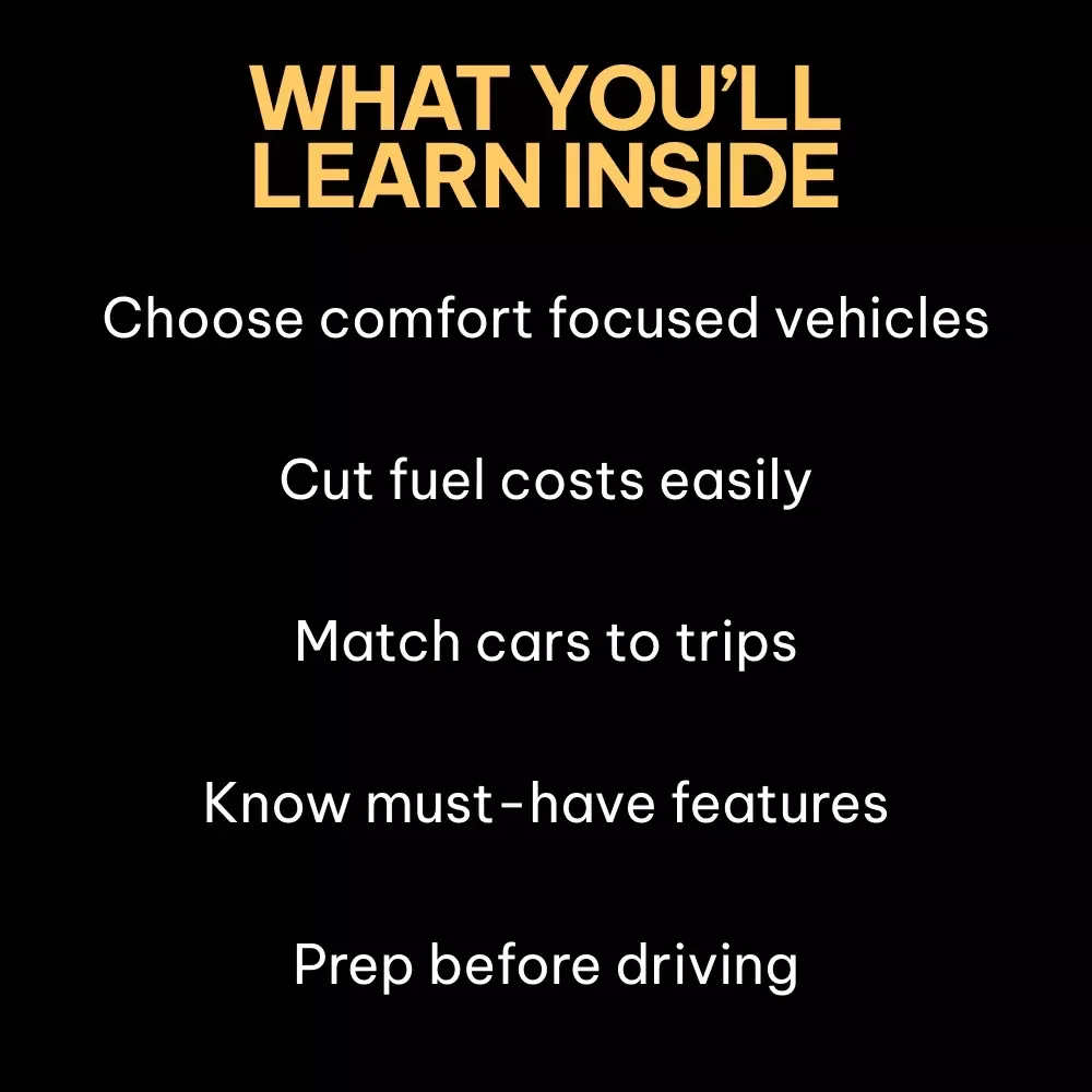 Road-Trip Ready Cars | Essential eBook Guide to the Best Cars for Long Road Trips, Comfort, Space & Smart Travel Choices