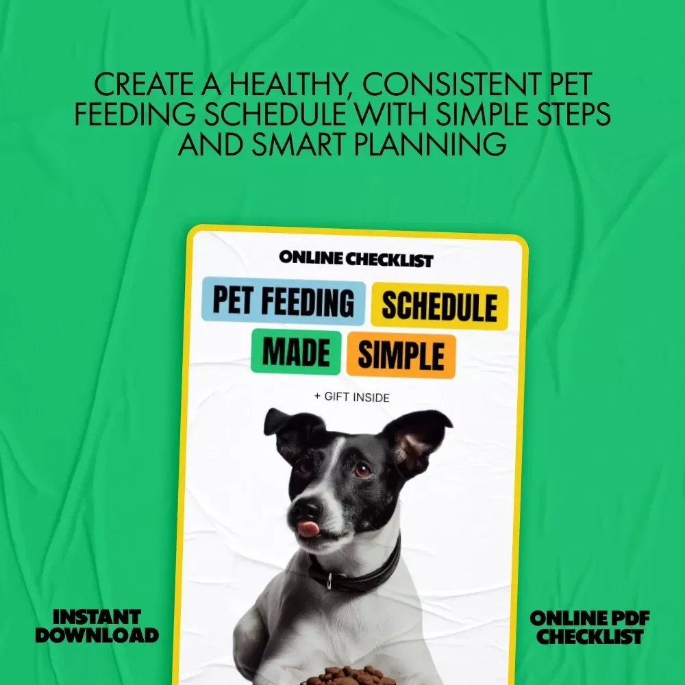 Pet Feeding Schedule Made Simple – Easy Checklist for Daily Routines, Smart Planning & pet feeding schedule ideas for Dogs & Cats