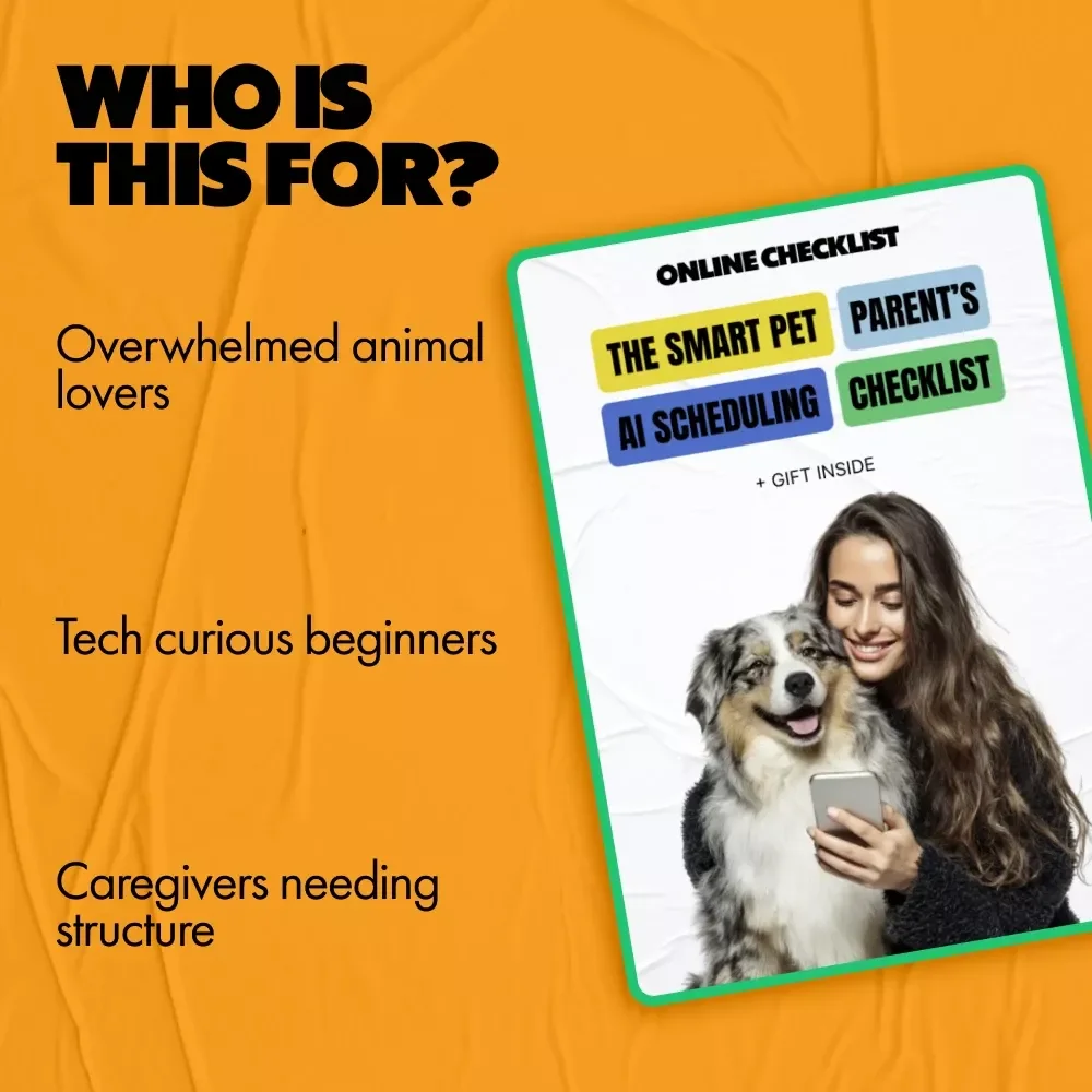 The Smart Pet Parent’s AI Scheduling Checklist | AI for Scheduling Pet Routines, Digital Pet Care Planner, Stress-Free Daily Pet Routine Checklist