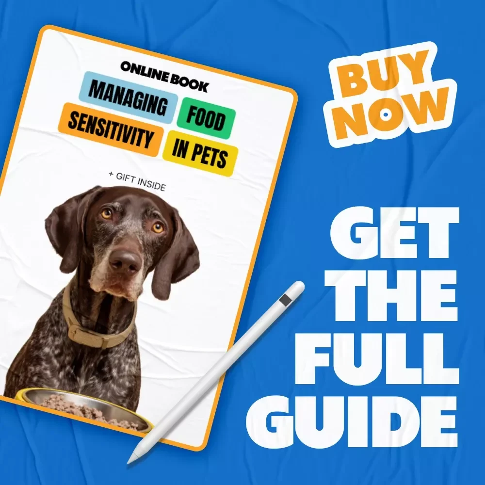 Managing Food Sensitivity in Pets – Practical eBook Guide Food Sensitivity in Pets Explained for Dogs & Cats, Diets, Symptoms, and AI Tools