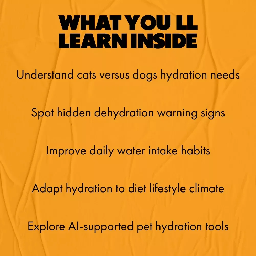 Understanding the Water Needs of Cats vs. Dogs | Pet Hydration eBook Guide for Smarter Care, Healthier Pets & Everyday Wellness
