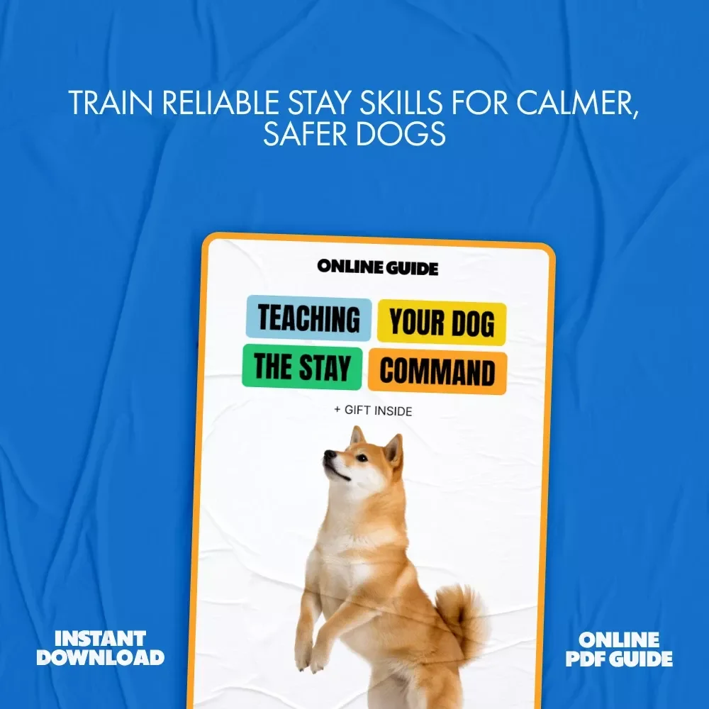 Teaching Your Dog the Stay Command | Dog Training Guide, Puppy Obedience Training, Digital Download, eBook for Beginners
