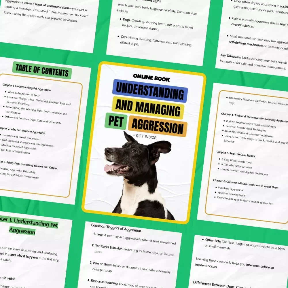 Understanding and Managing Pet Aggression | Practical eBook Guide for Pet Aggression What to Do, Safety, Training & Behavior Solutions