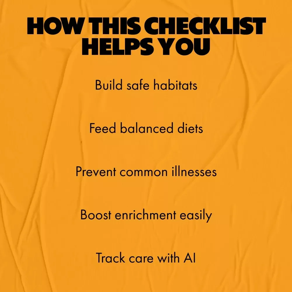 Small Pet Care Essentials Checklist | Small Pet Care Essentials Digital Download for Happy, Healthy Pets