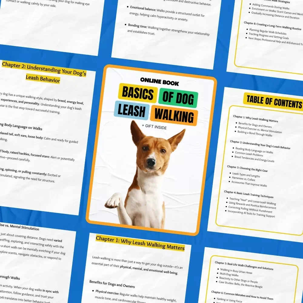 Basics of Dog Leash Walking | Dog Training Digital Download Guide, Loose-Leash Walking Tips, Puppy Training eBook, Pet Owner Checklist & Training Support