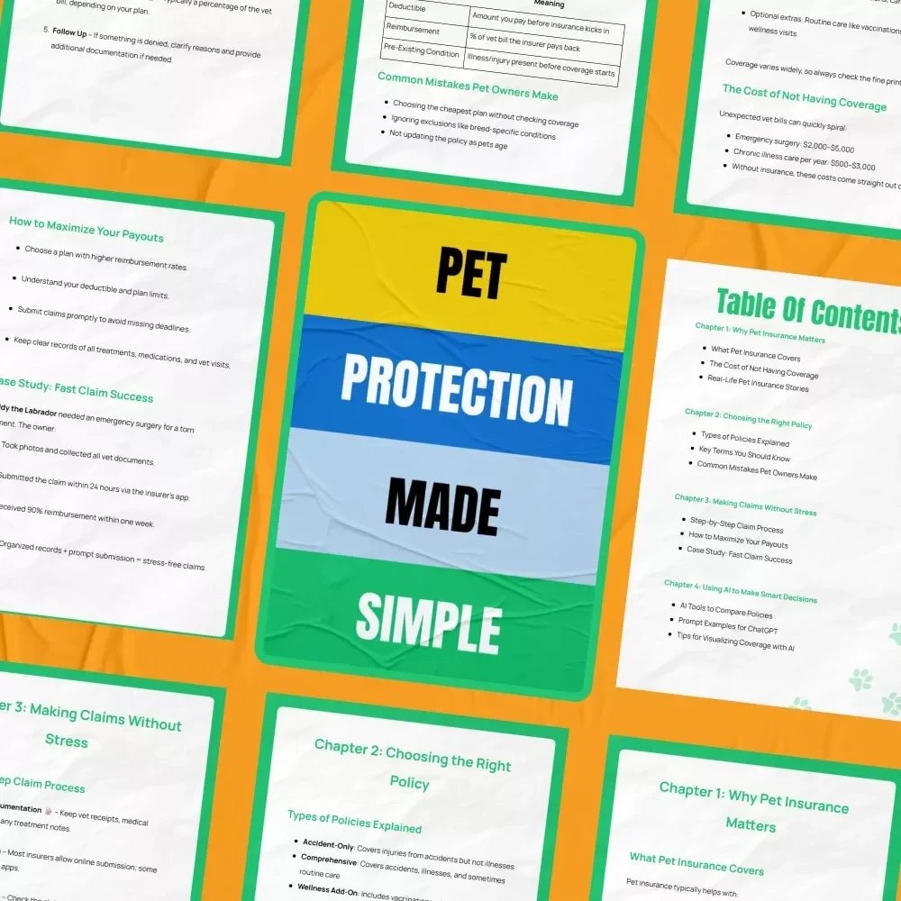 Pet Protection Made Simple: Your Ultimate Guide to Pet Insurance, Claims, and AI-Driven Decisions