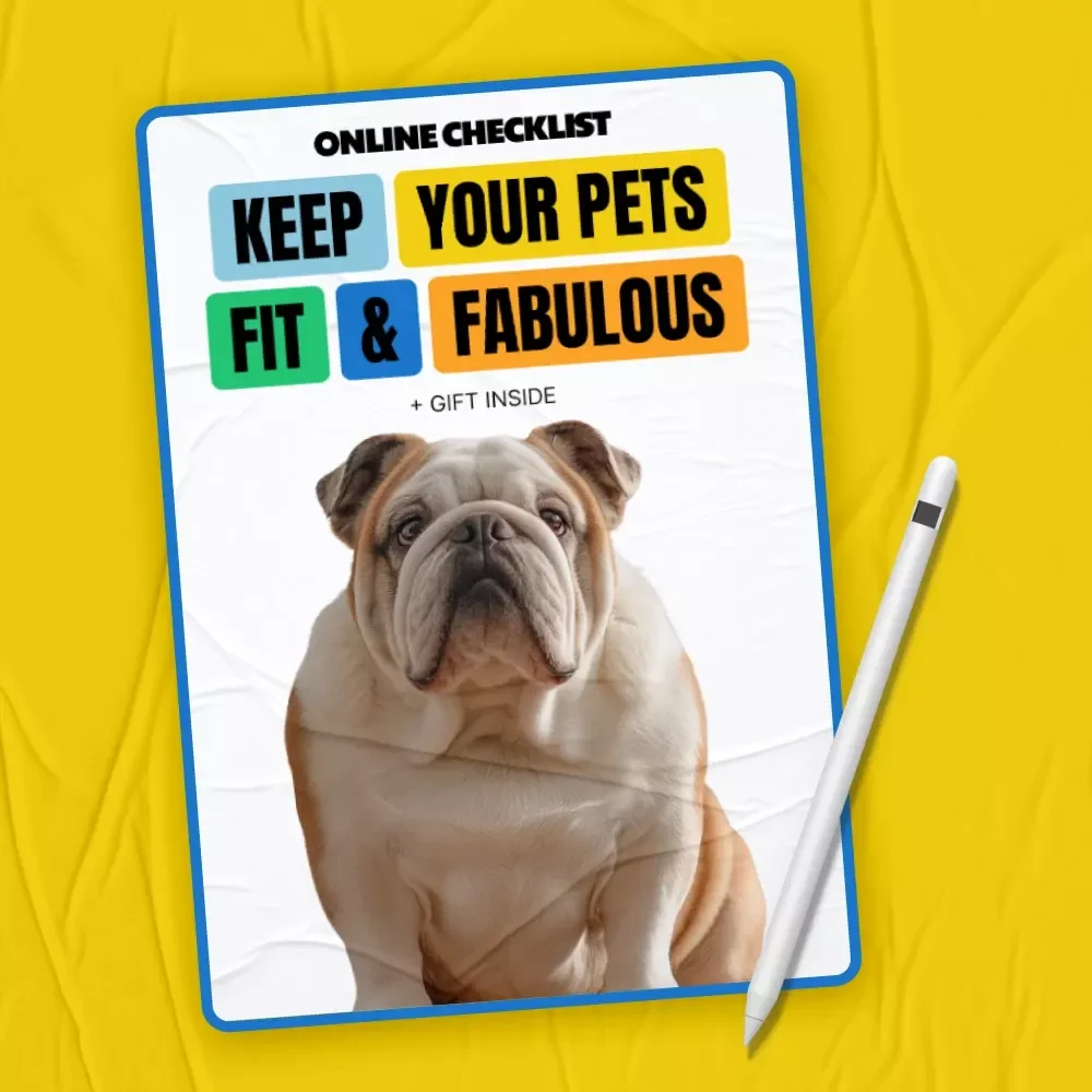 Keep Your Pets Fit & Fabulous Checklist | Digital Pet Wellness Guide | how to avoid pet obesity problems | Printable Pet Weight Tracker & Activity Planner