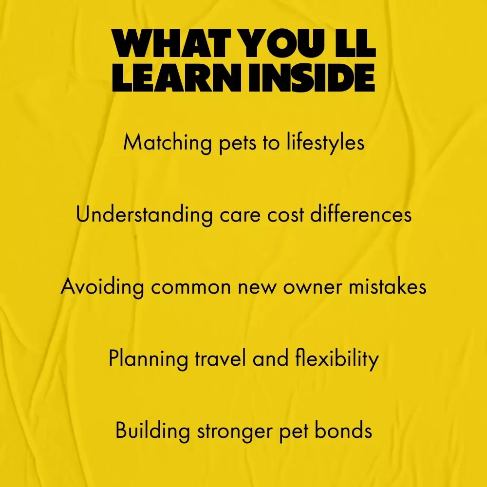 Paws, Purrs, and Practicalities: Choosing Between a Dog and a Cat | Digital Pet Guide on the Differences Between Dog and Cat Ownership | Smart Decision Checklist & Lifestyle Fit eBook