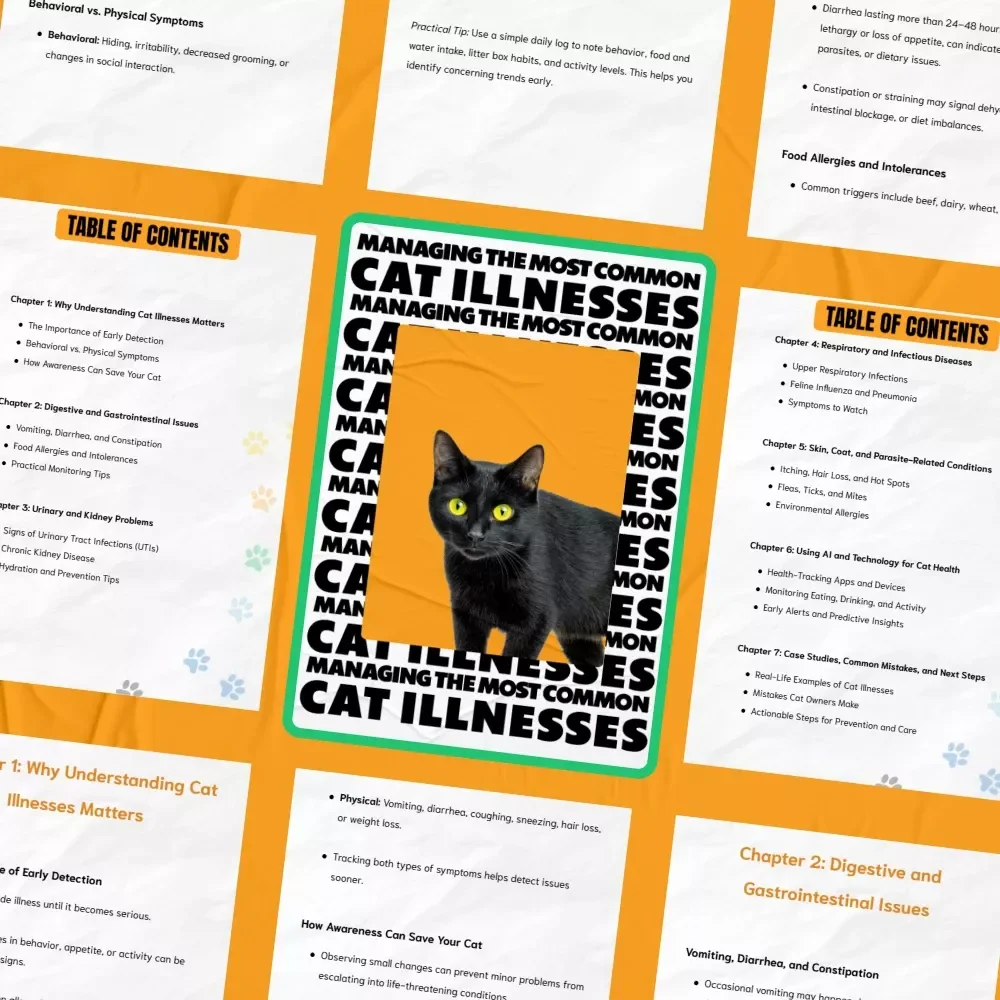 Managing the Most Common Cat Illnesses – Practical eBook Guide for Cat Owners