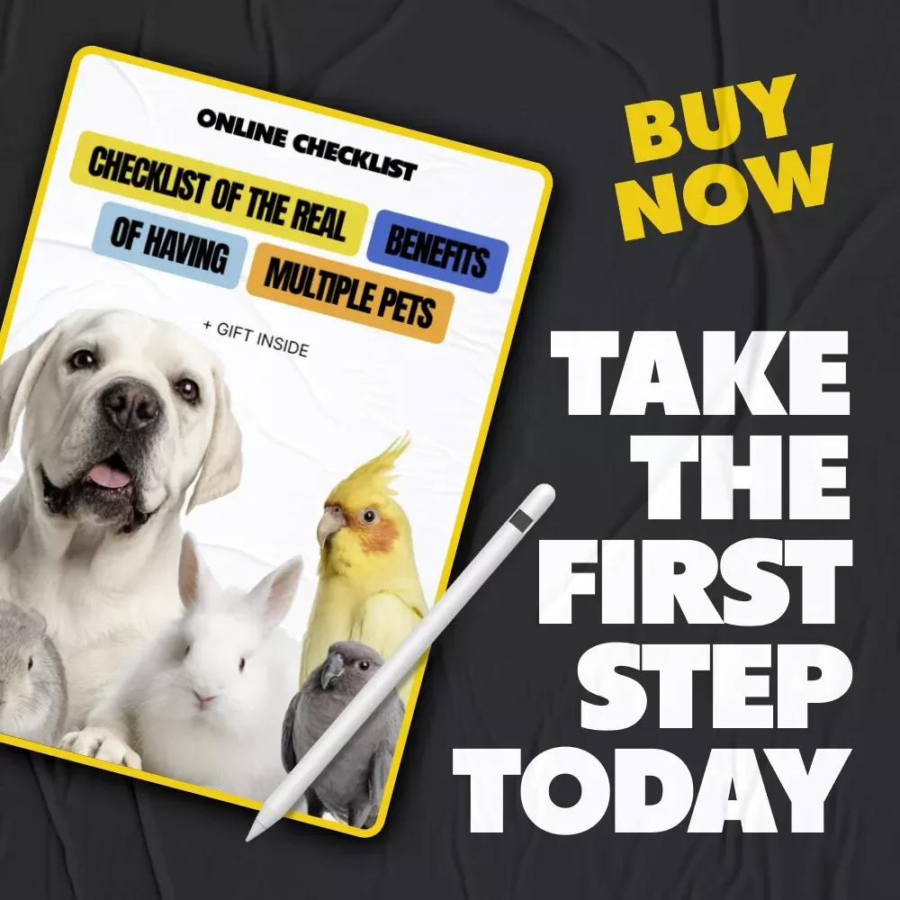 Checklist of the Real Benefits of Having Multiple Pets | Digital Download Checklist | Pet Parenting Guide | Understanding the benefits of having multiple pets