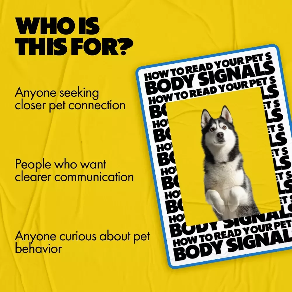 How to Read Your Pet’s Body Signals | how to read pet body signals eBook | Digital Download Guide for Understanding Pet Emotions & Communication
