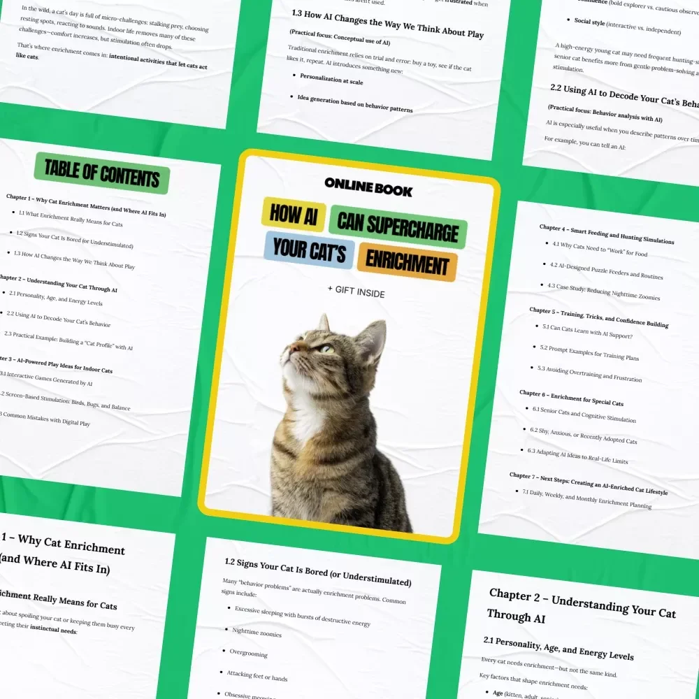 How AI Can Supercharge Your Cat’s Enrichment | Smart Play, Training & Daily Routines | ai for cat enrichment ideas eBook