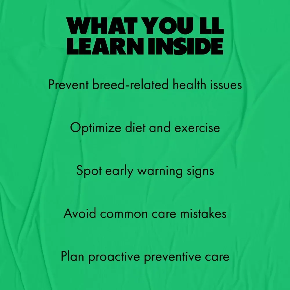Essential Health Tips for Every Dog Breed – Breed-Specific Wellness Guide with Dog Breed Specific Health Tips, Nutrition, Exercise & Preventive Care (Digital Download)