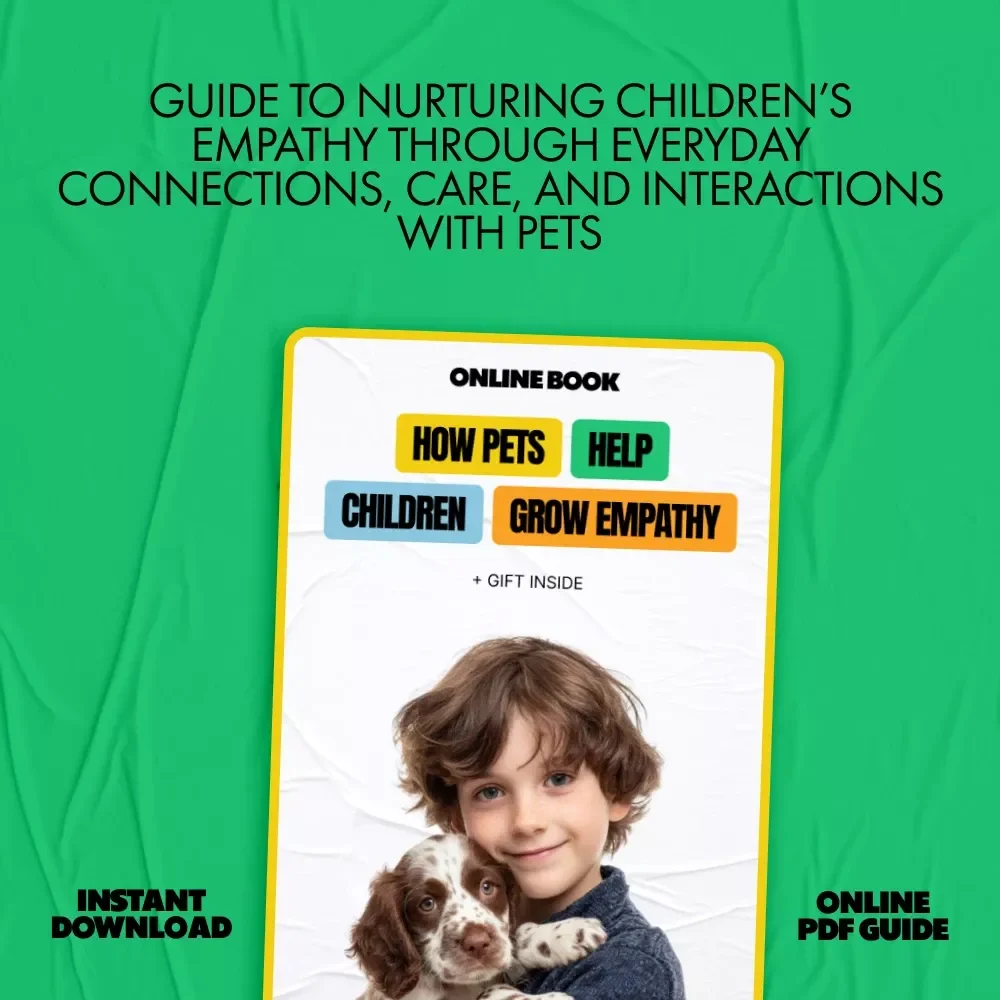 How Pets Help Children Grow Empathy | eBook Guide for Parents | how can pets help children develop empathy | Empathy Learning with Pets Resources