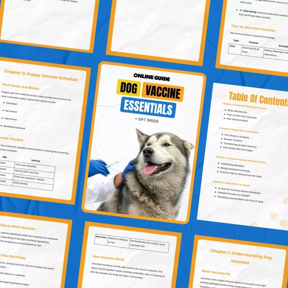 Dog Vaccine Essentials: Ultimate Guide to Puppy & Adult Vaccine Schedules, Tips & AI Tools for Tracking