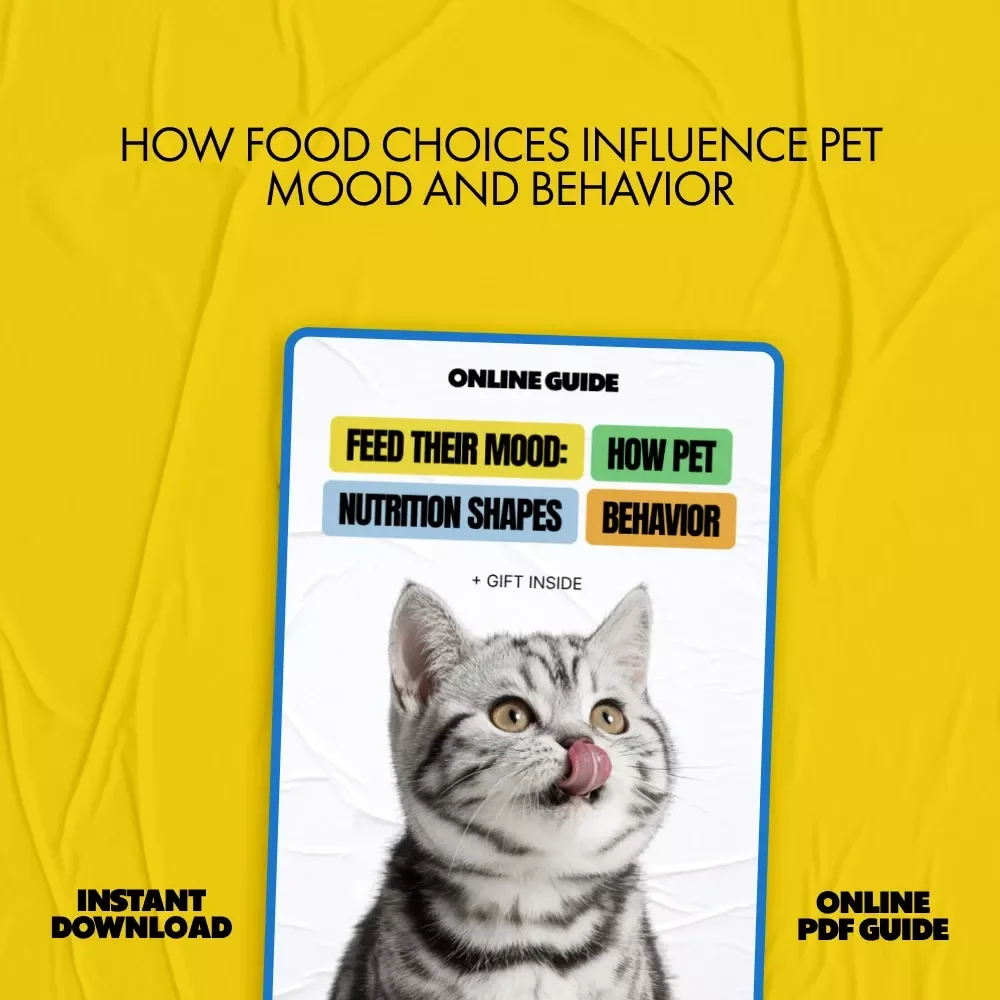 Feed Their Mood: How Pet Nutrition Shapes Behavior | Digital Pet Guide on how pet nutrition affects behavior, Mood, Training & Daily Wellness