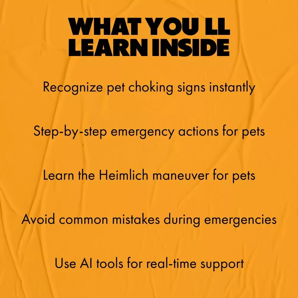 When Pets Can’t Breathe: A Life-Saving Guide for Pet Owners – Choking Prevention, First Aid, and AI Support