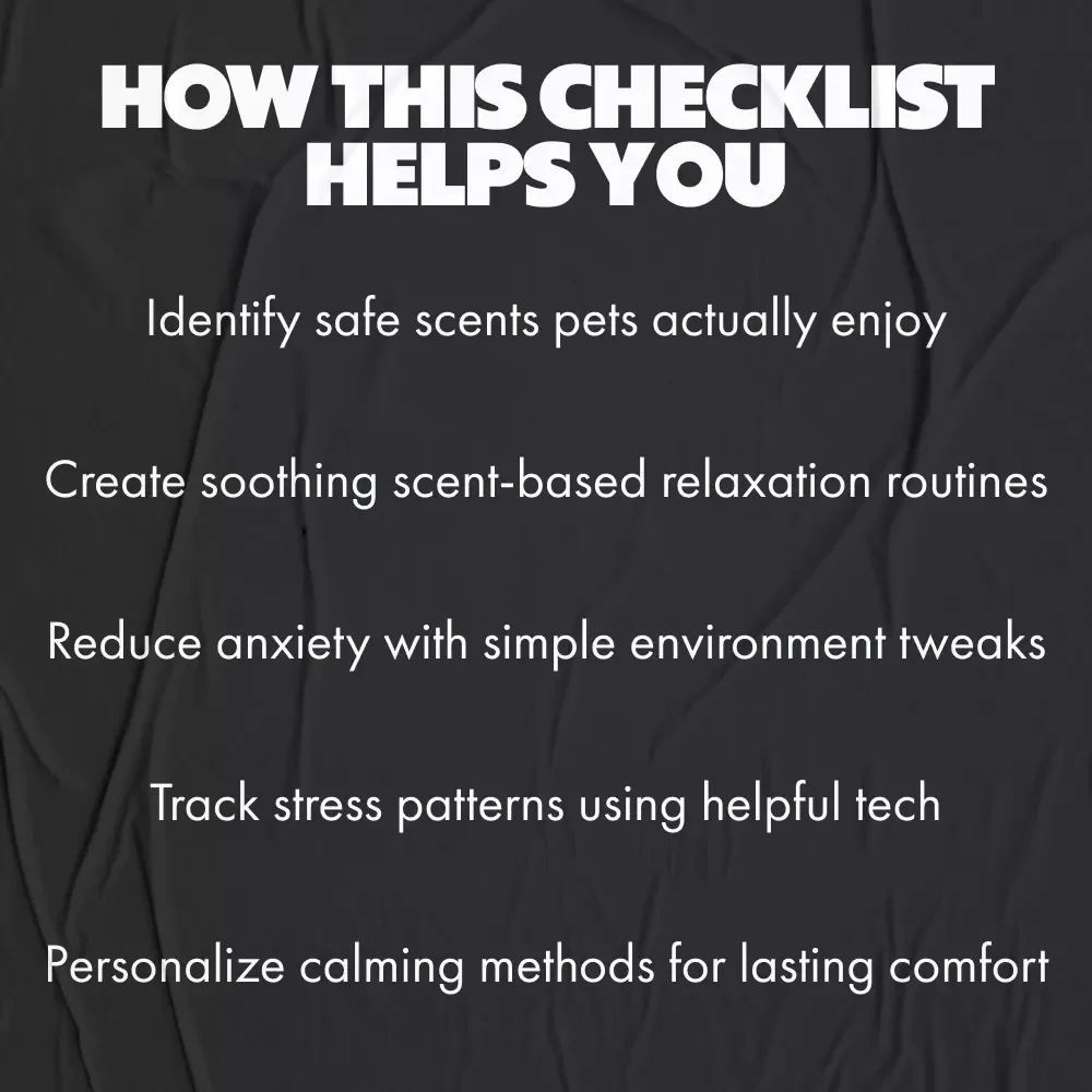 Pet’s Calming Scent Checklist | Digital Download for Dog & Cat Anxiety Relief, Calming Scents Guide, Pet Wellness Printable, Stress-Reducing Aromatherapy for Pets