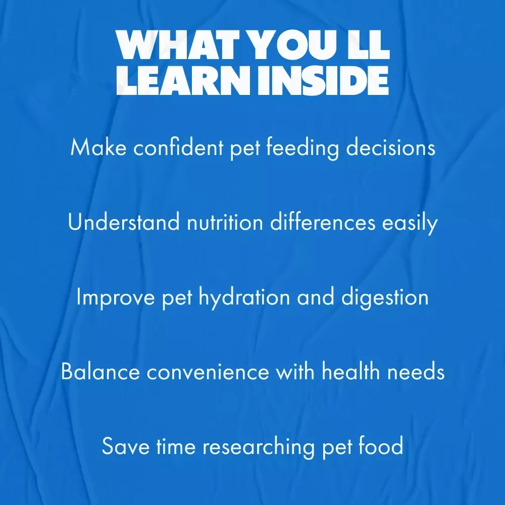 Wet vs Dry Pet Food Explained | Simple Feeding Guide for Pet Parents | Wet vs Dry Food for Pets Digital Download