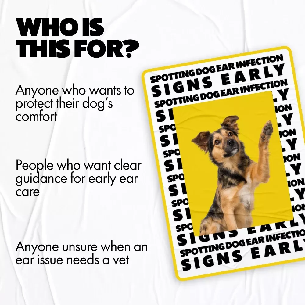 Spotting Dog Ear Infection Signs Early | Dog Ear Infection Guide, Early Warning Checklist, Pet Health eBook, Puppy Care Digital Download, Vet-Recommended Ear Care Tips