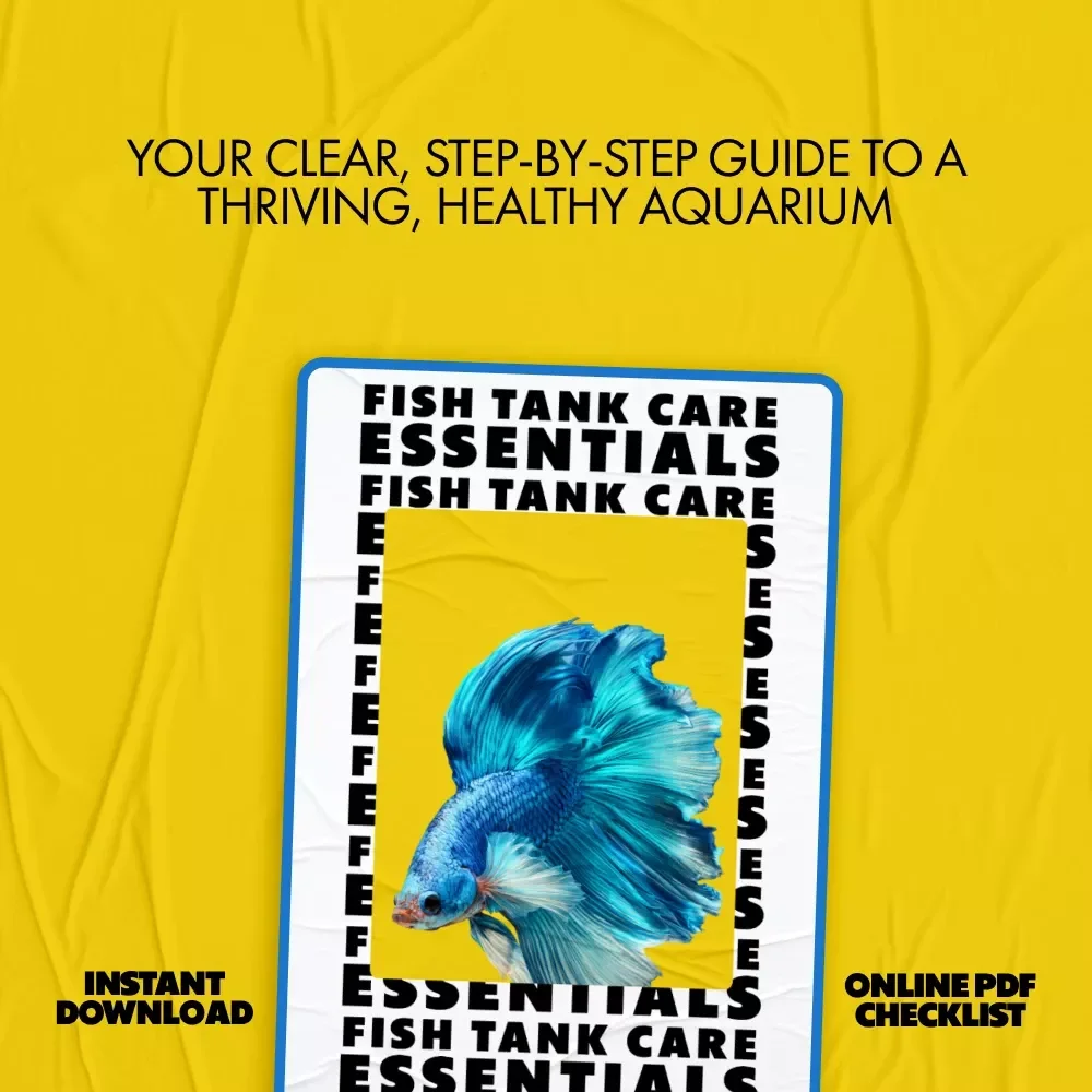 Fish Tank Care Essentials Digital Checklist | Instant Download Aquarium Maintenance Guide | Step-by-Step Fish Tank Checklist for Beginners