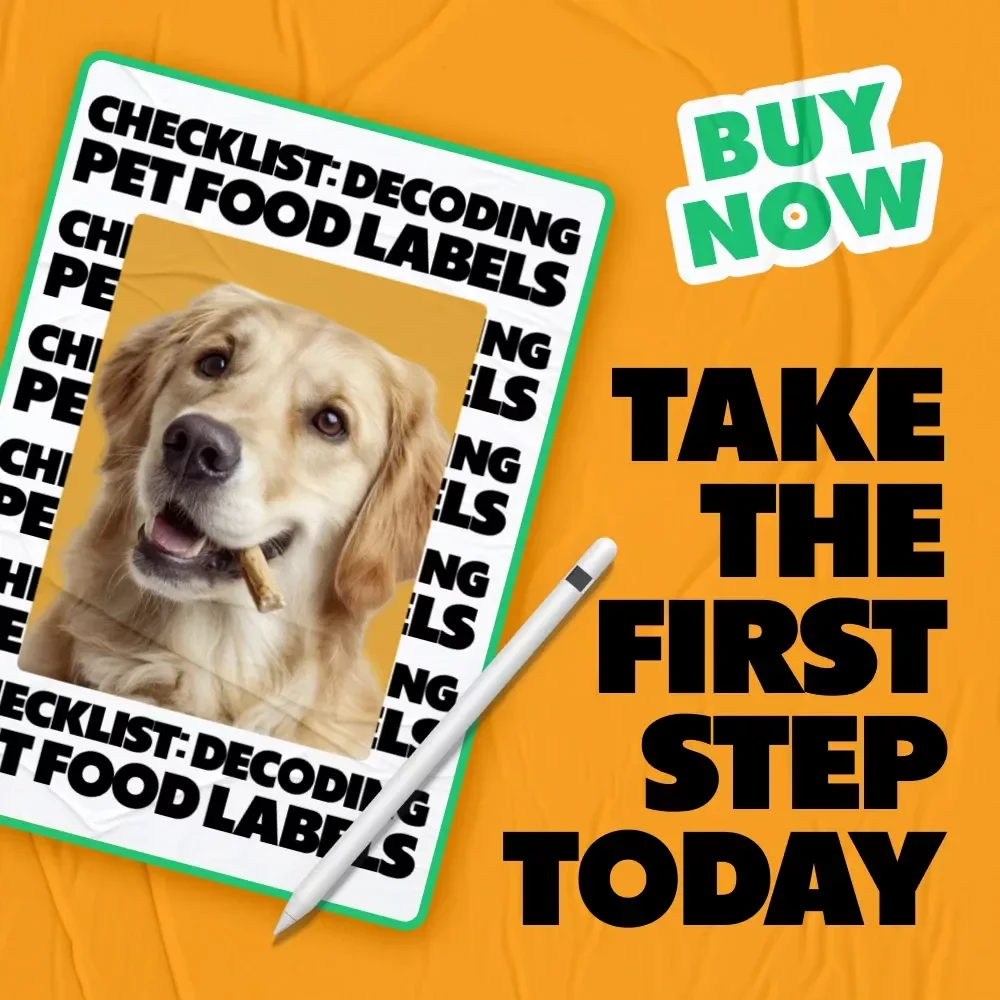 Checklist: Decoding Pet Food Labels | what to look for on pet food labels | Printable Pet Nutrition Guide