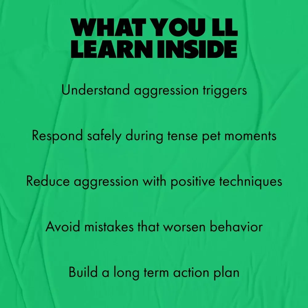 Understanding and Managing Pet Aggression | Practical eBook Guide for Pet Aggression What to Do, Safety, Training & Behavior Solutions