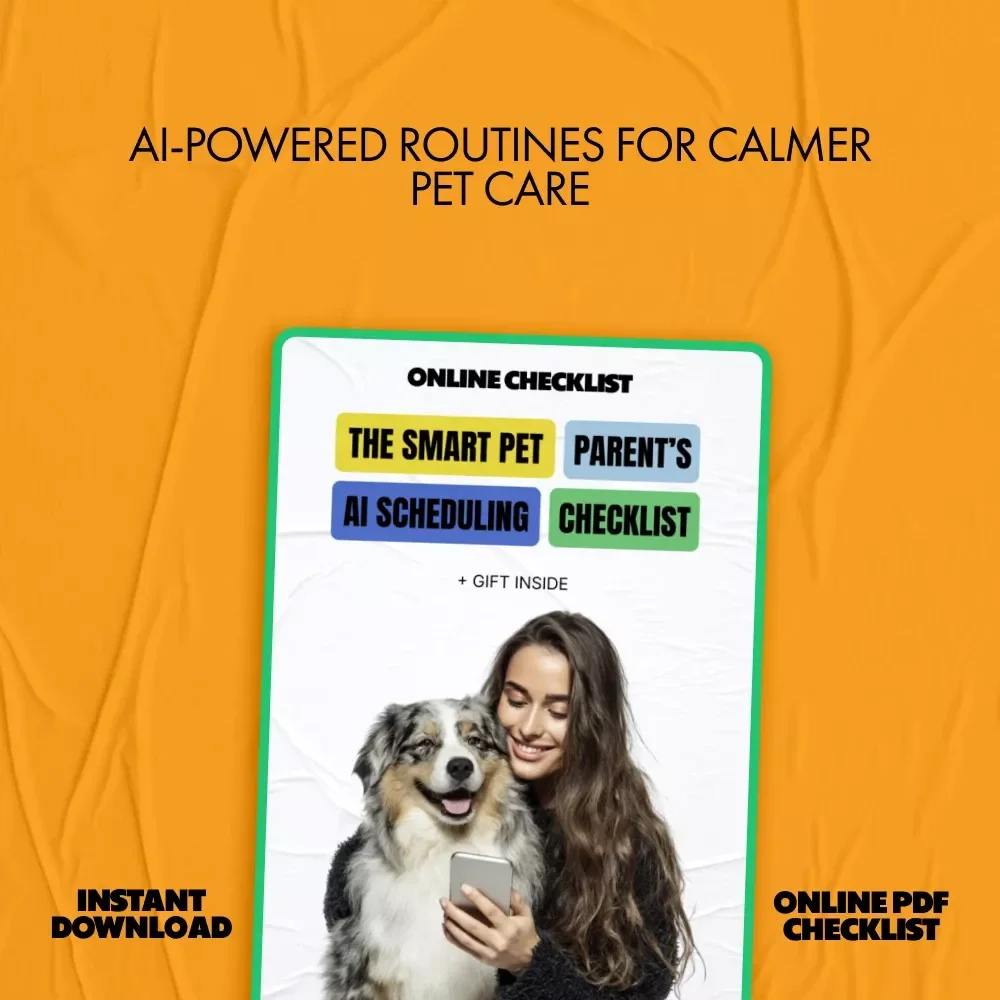 The Smart Pet Parent’s AI Scheduling Checklist | AI for Scheduling Pet Routines, Digital Pet Care Planner, Stress-Free Daily Pet Routine Checklist