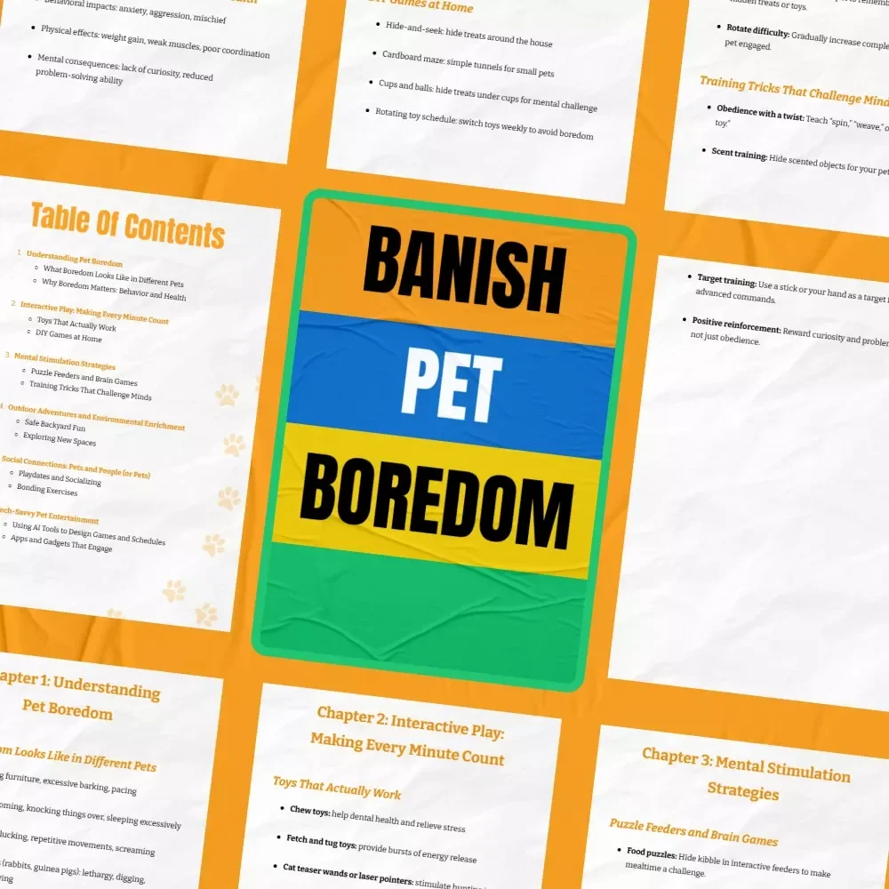 Banish Pet Boredom: The Ultimate Guide to Reducing Pet Boredom and Keeping Your Pets Happy