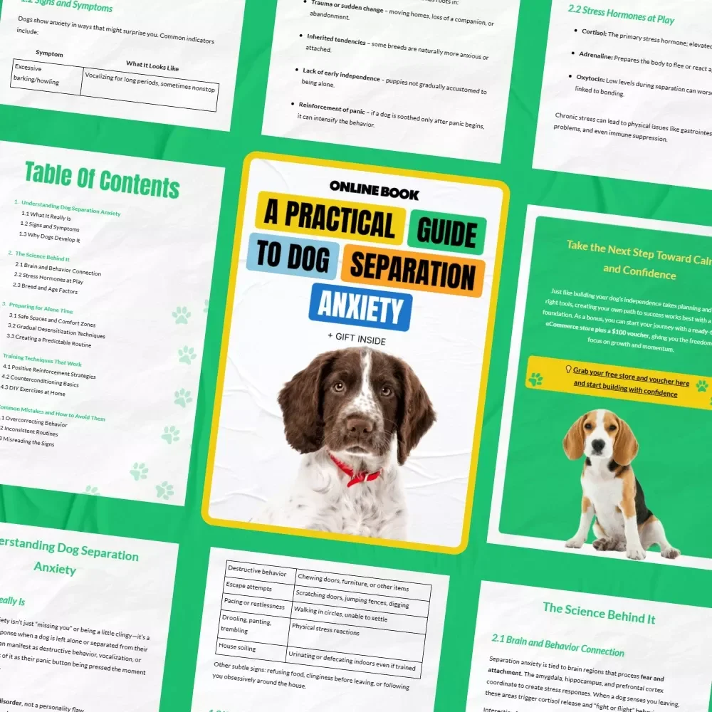 A Practical Guide to Dog Separation Anxiety – In-Depth eBook for Understanding, Training, and Managing dog separation anxiety
