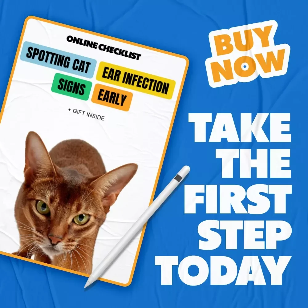 Spotting Cat Ear Infection Signs Early | Printable Pet Health Checklist | Digital Download for Cat Owners | Cat Care Guide for Noticing cat ear infection signs Fast