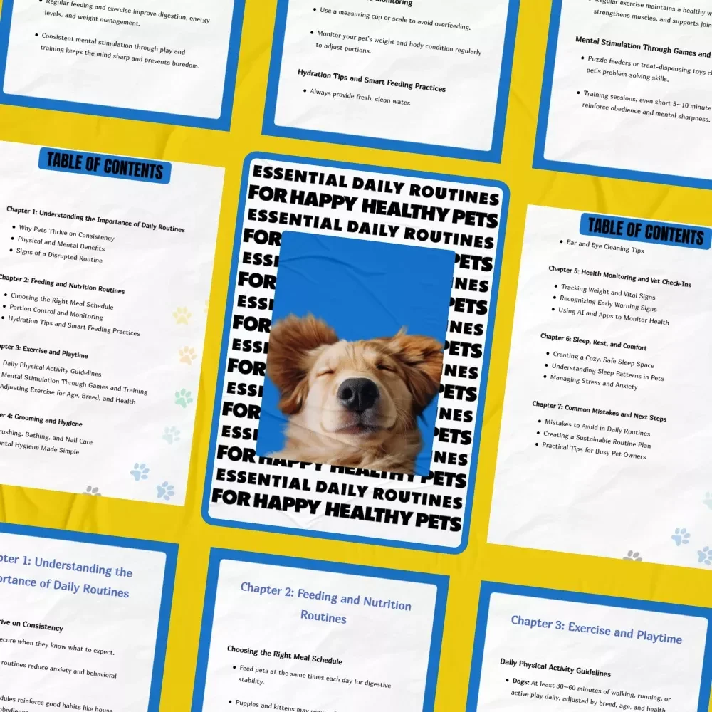 Essential Daily Routines for Happy, Healthy Pets – Practical Guide with Tips for Daily Pet Routines, Feeding, Exercise, Grooming & Wellness
