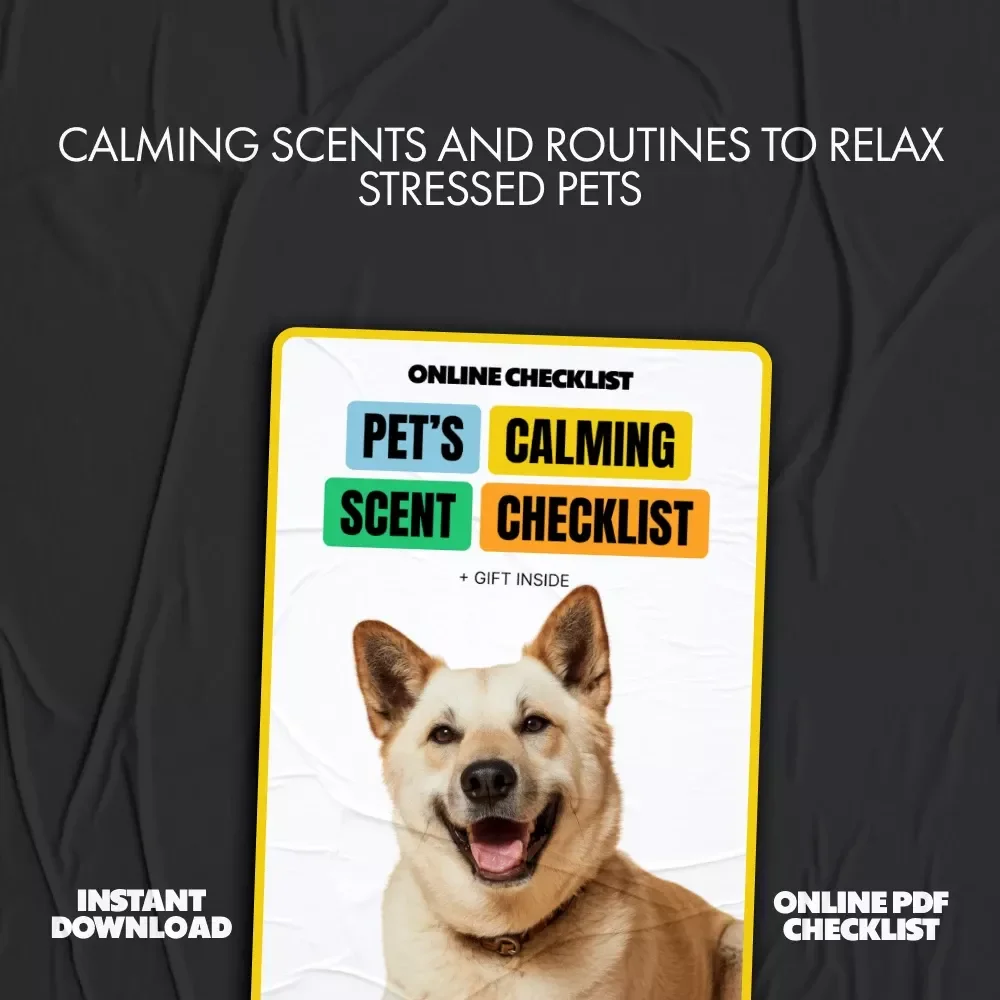 Pet’s Calming Scent Checklist | Digital Download for Dog & Cat Anxiety Relief, Calming Scents Guide, Pet Wellness Printable, Stress-Reducing Aromatherapy for Pets